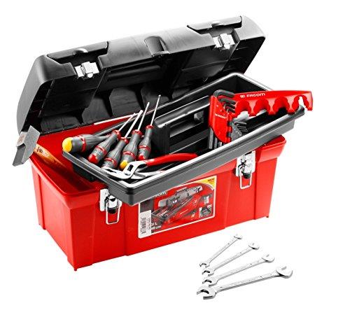 Caisse Polypro Facom avec 20 Outils – Kit Essentiel de Chantier
