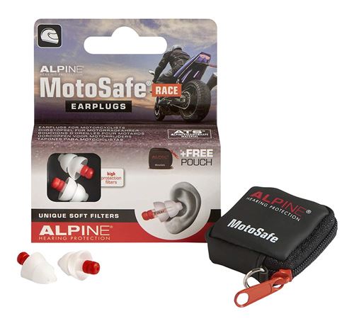Alpine MotoSafe Race – Bouchons auditifs pour moto forte protection