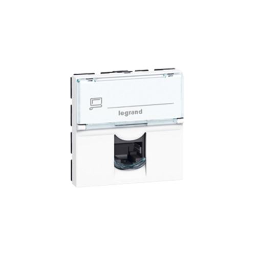 Prise RJ45 murale Legrand Cat5e UTP 45x45 rapide à installer