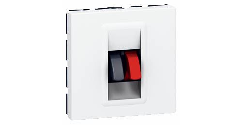 Prise haut-parleur murale Legrand 45x45 pour installation audio