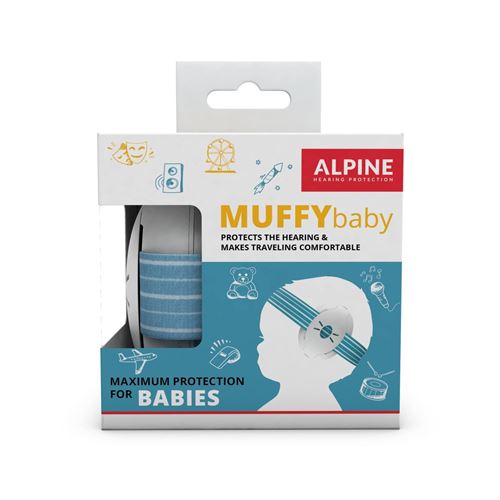 Protection auditive Alpine Muffy bleu pour bébé – Casque Alpine Electronics