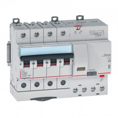Legrand DX3 Disjoncteur Différentiel 63A, 4P, courbe C, 30mA