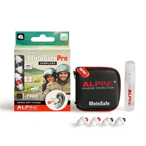 Bouchons d’oreilles Alpine MotoSafe Pro – Protection auditive motard